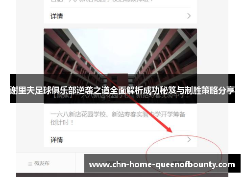 谢里夫足球俱乐部逆袭之道全面解析成功秘笈与制胜策略分享